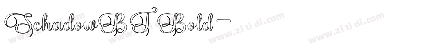 SchadowBT Bold字体转换